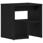 Table de chevet vidaXL en chêne noir 40x30x40 cm en bois reconstitué