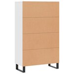 vidaXL Buffet haut blanc 69 5x31x115 cm bois d'ingénierie