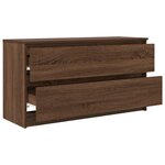 vidaXL Meuble TV chêne marron 100x35x54 cm bois d'ingénierie