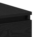 vidaXL Bureau Chêne noir 140 x 50 x 76 cm Bois d'ingénierie