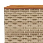 vidaXL Salon de jardin avec coussins 5 Pièces beige résine tressée