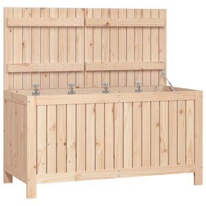 vidaXL Boîte de rangement de jardin 121x55x64 cm Bois massif de pin