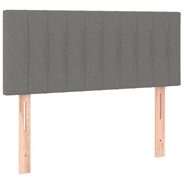 vidaXL Tête de lit Gris foncé 80x5x78/88 cm Tissu