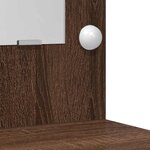 vidaXL Coiffeuse Chêne marron 78.5 x 41 x 135 cm Bois d'ingénierie