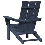vidaXL Mobilier de jardin lounge 2 Pièces Bleu marine 74.5 x 80.5 x 90cm