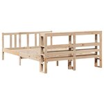 vidaXL Cadre de lit avec tête de lit sans matelas 120x200 cm