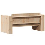vidaXL Canapé de jardin 2 places 134x60x62 cm bois de pin massif
