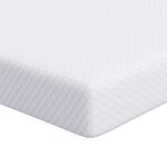 vidaXL Surmatelas Blanc 100 x 200 cm Tissu Jacquard