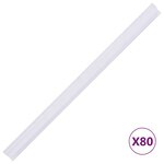 vidaXL Écrans d'intimité de jardin 4 Pièces PVC 35x0 19 m Blanc