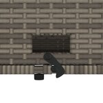 vidaXL Canapé de jardin 2 places avec coussins gris résine tressée