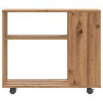vidaXL Table d'appoint chêne artisanal 70x35x55 cm bois d'ingénierie