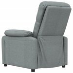 vidaXL Fauteuil de massage Gris foncé Tissu