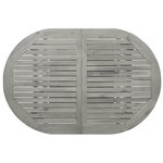 vidaXL Table à dîner de jardin (120-170)x80x75 cm Bois d'acacia massif