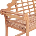 vidaXL Banc de jardin 127x58 5x92 5 cm Bois massif de teck