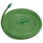 vidaXL Tuyau d'arrosage à 3 tubes vert 7 5 m PVC