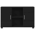 vidaXL Buffet FLORIN Noir 88 5 x 30 5 x 55 5 cm Bois d'ingénierie