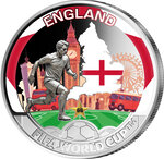 Monnaie ENGLAND FIFA World Cup Champions Metal 50 Cents Solomon Islands 2026 (PRÉCOMMANDE)