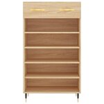 vidaXL Armoire à chaussures chêne sonoma 60x35x105cm bois d'ingénierie