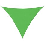 vidaXL Voile d'ombrage 160 g/m² Vert clair 3x3x4 2 m PEHD