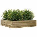 vidaXL Jardinière 100x100x23 cm bois de pin imprégné