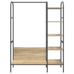 vidaXL Porte-vêtements Marron 120 x 44 x 160 cm Bois d'ingénierie