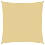 vidaXL Voile d'ombrage sable 4x4 m 100 polyester oxford