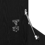 Table basse vidaXL en chêne noir 150x50x35 cm en bois composite