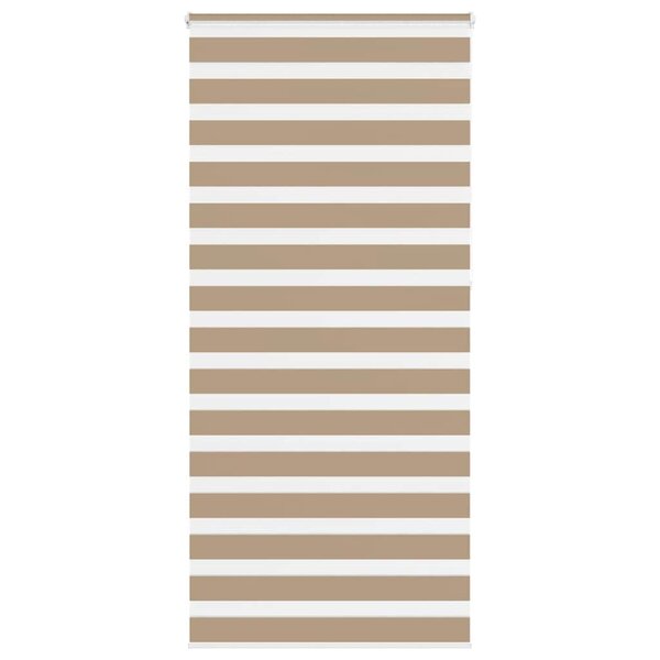 vidaXL Store zèbre marron sable largeur du tissu 90 9 cm polyester