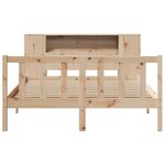 vidaXL Lit bibliothèque sans matelas 120x190 cm bois de pin massif