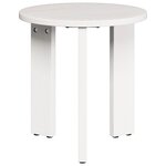 vidaXL Ensemble de tables basses 3 Pièces Blanc 47 5 x 47 5 x 27 cm