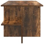 vidaXL Table basse Chêne Fumé 87 x 50 x 45 cm Bois d’ingénierie