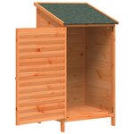 vidaXL Abri de jardin Marron 59 x 56 x 113 5 cm Bois de Sapin Massif