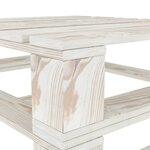 Vidaxl tables palette de jardin 2 pièces blanc bois