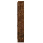vidaXL Armoire à chaussures Chêne fumé 59x17x108 cm Bois d'ingénierie