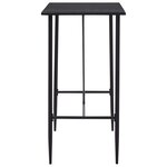 vidaXL Table de bar Noir 120x60x110 cm MDF