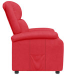 vidaXL Fauteuil inclinable Rouge Similicuir