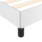 vidaXL Cadre de lit avec tête de lit Blanc 180x200 cm Similicuir