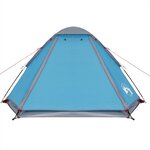 vidaXL Tente de camping à dôme 4 personnes bleu imperméable