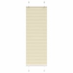 vidaXL Store plissé crème 40x150 cm largeur du tissu 39 4 cm polyester