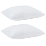 vidaXL Oreillers 2 Pièces Blanc 85gsm 100  polyester