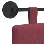 vidaXL Tête de lit suspendue Bordeaux Tissu