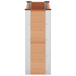 vidaXL Jardinière surélevée Marron 100 x 30 x 72 cm WPC et Aluminium