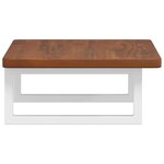 vidaXL Étagère de vasque murale acier et bois de chêne massif