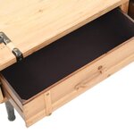 Vidaxl meuble tv bois de sapin massif 120 x 33 x 35 cm