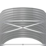 vidaXL Lit surélevé de jardin Acier enduit de poudre 368x80x68 cm gris