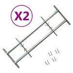 vidaXL Grilles réglables de sécurité de fenêtres 2 Pièces 700-1050 mm