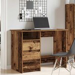 vidaXL Bureau vieux bois 102x50x75 cm bois d'ingénierie
