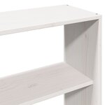 vidaXL Tête de lit avec rangement blanc 180 cm bois massif de pin