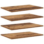 vidaXL Planche d'étagère à livres 4 Pièces Marron 100 x 40 x 1.5cm