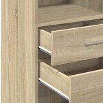 vidaXL Buffet haut chêne sonoma 40x42 5x124 cm bois d'ingénierie